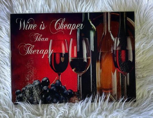 BLANK SUBLIMATION GLASS CUTTING BOARD 11" x 16"