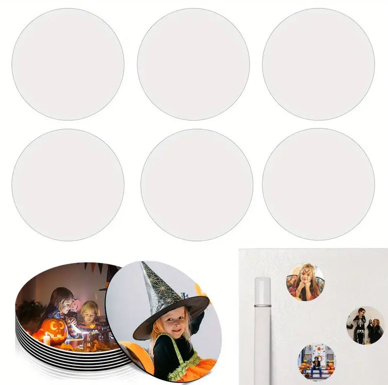 BLANK SUBLIMATION MAGNETS PACK OF 6